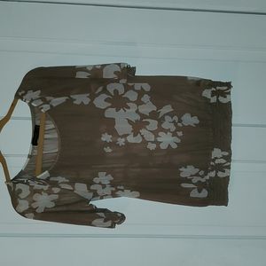 Sheer floral top